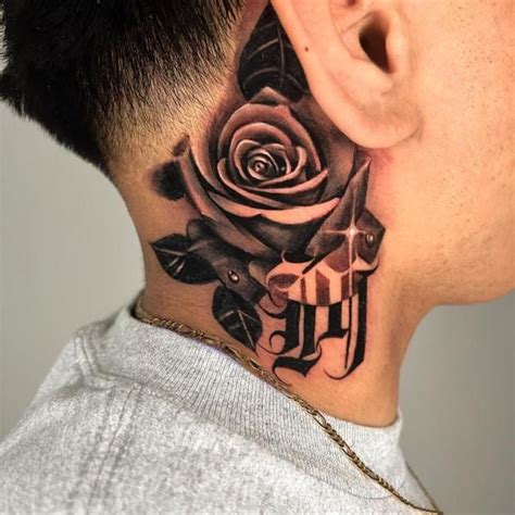 70 Masterful Rose Neck Tattoos And Their Meanings Art And Design Rose Neck Tattoo Black 70 Masterful Rose Neck Tattoos And Their Meanings Art And Design Rose Neck Tattoo Black