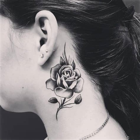 71 Amazing Rose Neck Tattoo Ideas 71 Amazing Rose Neck Tattoo Ideas