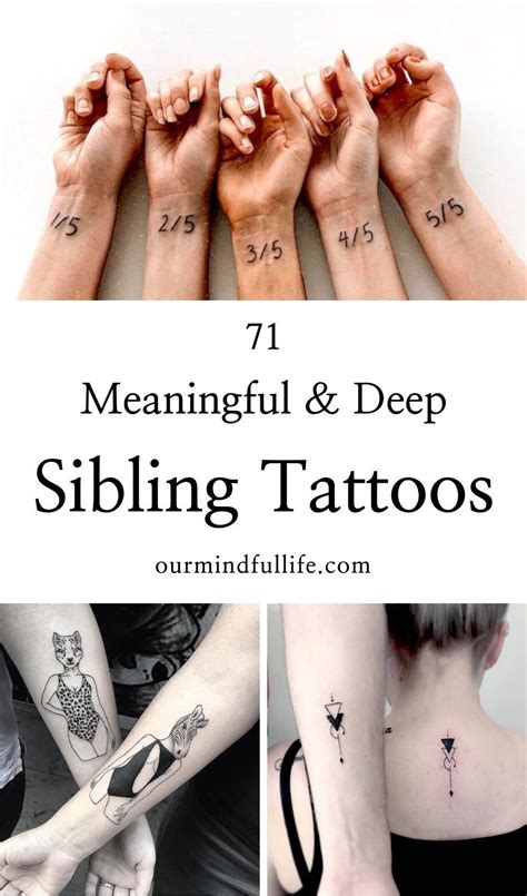 71 Meaningful And Deep Sibling Tattoos 71 Meaningful And Deep Sibling Tattoos