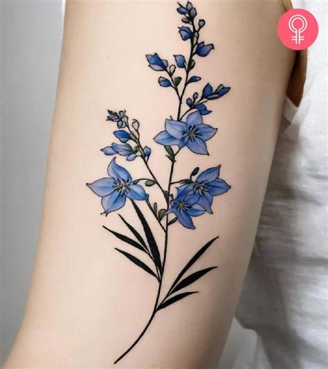 8 Astonishing Delphinium Tattoo Ideas To Flaunt