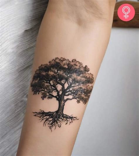 8 Oak Tree Tattoo Ideas Depicting Resilience Stability
