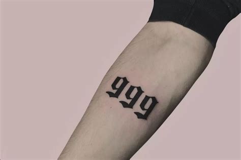 999 Tattoo Holds Several Meanings 1 The Opposite Of 666 In This Context 999 Represents Positivity And Goodness 2 Completion And New Beginnings In Numerology 9 Symbolizes The End Of A Cycle 999 Tattoo Holds Several Meanings 1 The Opposite Of 666 In This Context 999 Represents Positivity And Goodness 2 Completion And New Beginnings In Numerology 9 Symbolizes The End Of A Cycle