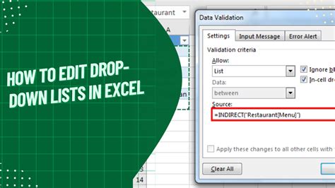A Comprehensive Guide On How To Edit Drop Down Lists In Excel Earn And Excel A Comprehensive Guide On How To Edit Drop Down Lists In Excel Earn And Excel