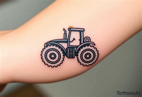 A Stylized Tractor Made Of Mechanical Gears Showing The Strength And Engineering Behind Farming A Stylized Tractor Made Of Mechanical Gears Showing The Strength And Engineering Behind Farming