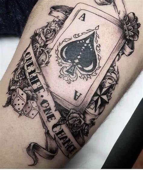 Ace Of Spades Card Tattoo Designs