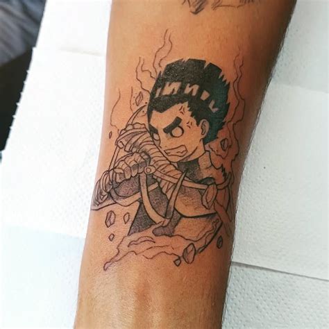 Adam Benghiat Rock Lee Drunken Fist Naruto Rocklee Drunkenfist Animetattoo Mangatattoo Narutotattoo Rockleetattoo Blackworktattoo Instagram