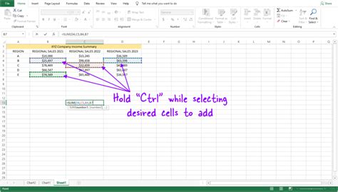 Adding Multiple Cells In Excel 4 Easy Steps