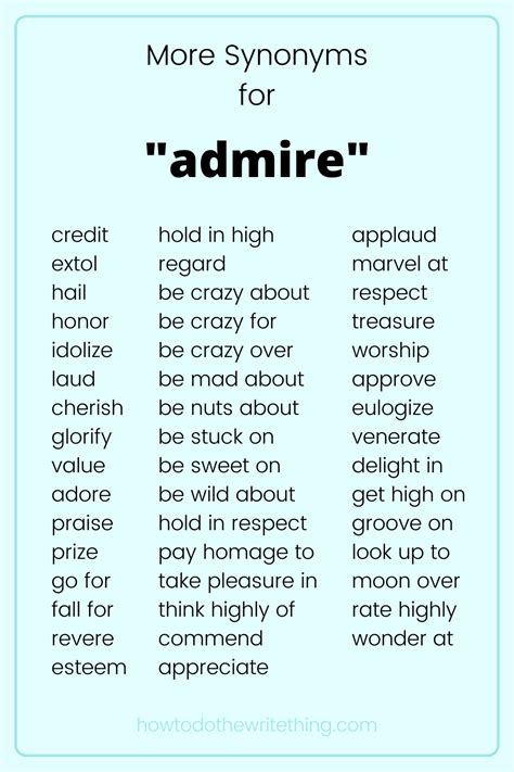 Admire Another Word