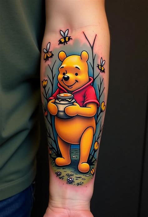 Adorable Pooh Bear Tattoo Ideas Adorable Pooh Bear Tattoo Ideas