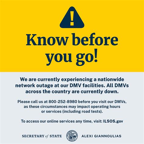 Advisory We Are Currently Experiencing A Nationwide Network Outage At Our Dmv Facilities All Advisory We Are Currently Experiencing A Nationwide Network Outage At Our Dmv Facilities All