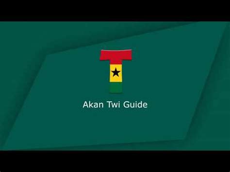 Akan Twi Guide Apps On Google Play