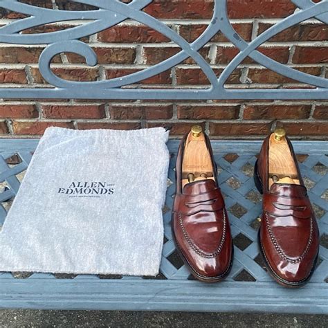 Allen Edmonds Randolph Shell Cordovan Penny Loafers