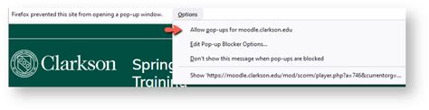 Allow Pop Ups For A Sp Clarkson S Documentation Library Allow Pop Ups For A Sp Clarkson S Documentation Library