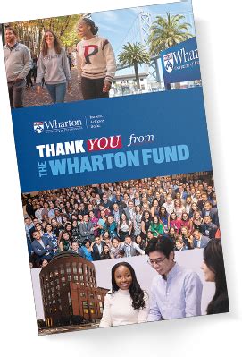 Alumni Wharton Thank You From The Wharton Fund