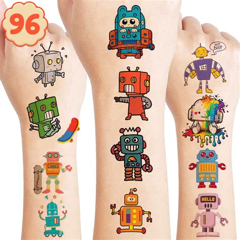 Amazon Com 8 Sheet 96Pcs Robot Temporary Tattoos For Kids Robot Birthday Party Supplies Decorations Favors Super Cute Face Tattoos Sticker Gifts Ideas For Boys Girls Baby Shower Prizes Rewards Beauty Amazon Com 8 Sheet 96Pcs Robot Temporary Tattoos For Kids Robot Birthday Party Supplies Decorations Favors Super Cute Face Tattoos Sticker Gifts Ideas For Boys Girls Baby Shower Prizes Rewards Beauty