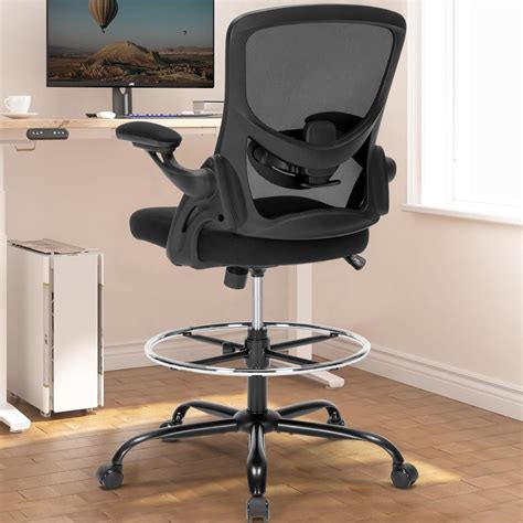 Amazon Com Edx Drafting Chair Tall Office Chair Tall Standing Desk Chair Counter Height Tall Amazon Com Edx Drafting Chair Tall Office Chair Tall Standing Desk Chair Counter Height Tall