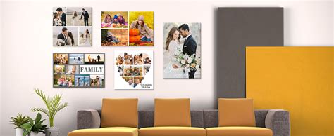 Amazon Com Lzimu Collage Canvas Prints With Your Photos Custom Multi Image Collage Wall Art