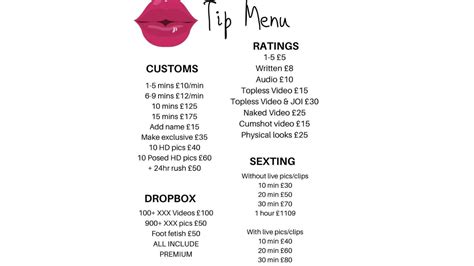 Amazon Com Onlyfans Tip Menu Ideas For Sexting Custom Pictures Videos Kink And Bdsm Ebook Onlyfans Tips Tricks Kindle Store