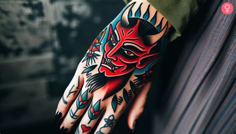 American Traditional Hand Tattoo Art