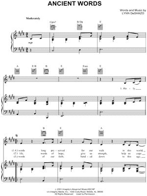Amp Quot Ancient Words Amp Quot Sheet Music 18 Arrangements Available Instantly Musicnotes Amp Quot Ancient Words Amp Quot Sheet Music 18 Arrangements Available Instantly Musicnotes
