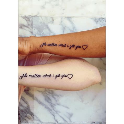 Amp Quot No Matter What Amp Quot And Amp Quot No Matter Where Amp Quot Matching Tattoos Amp Quot No Matter What Amp Quot And Amp Quot No Matter Where Amp Quot Matching Tattoos