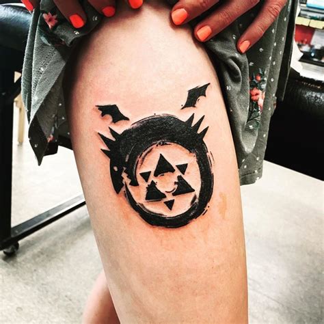An Ouroboros Tattoo Found On A Homunculus From The Anime Series Fullmetal Alchemist Ouroboros