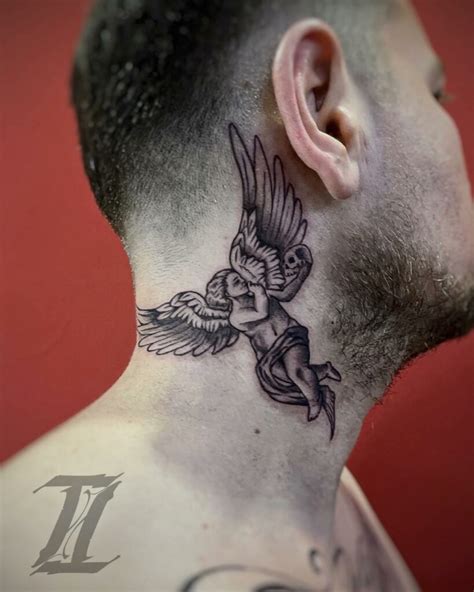Angel Tattoo Designs For Neck