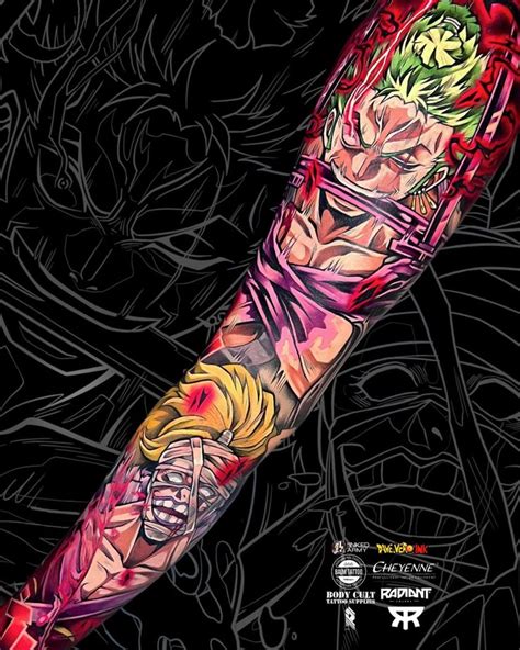 Anime Sleeve Tattoo By Dave Vero Ink Anime Sleeve Tattoo By Dave Vero Ink