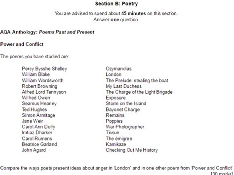 Aqa Poetry Anthology Power And Conflict Quiz Aqa Poetry Anthology Power And Conflict Quiz