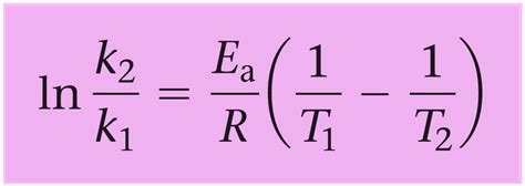 Arrhenius Equation Chemistry Steps