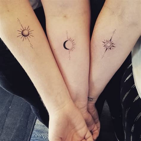 Art Immortal Tattoo Tattoos Family Sun And Moon Matching Tattoos