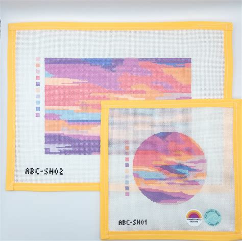 Atlantic Blue Canvas Needlepoint Summertide Stitchery Atlantic Blue Canvas Needlepoint Summertide Stitchery