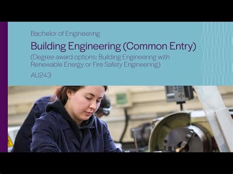 Au243 Bachelor Of Engineering In Building Engineering Common Entry Au243 Bachelor Of Engineering In Building Engineering Common Entry