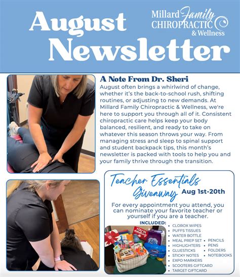 August September Newsletter Performance Chiropractic August September Newsletter Performance Chiropractic