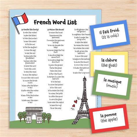 Basic French Words My First French Words A Amp R Entertainment Basic French Words My First French Words A Amp R Entertainment