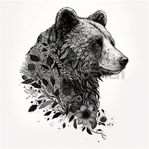 Bear Tattoo Design Download High Resolution Digital Art Png Transparent Background Printable Svg Tattoo Stencil Bear Tattoo Design Download High Resolution Digital Art Png Transparent Background Printable Svg Tattoo Stencil