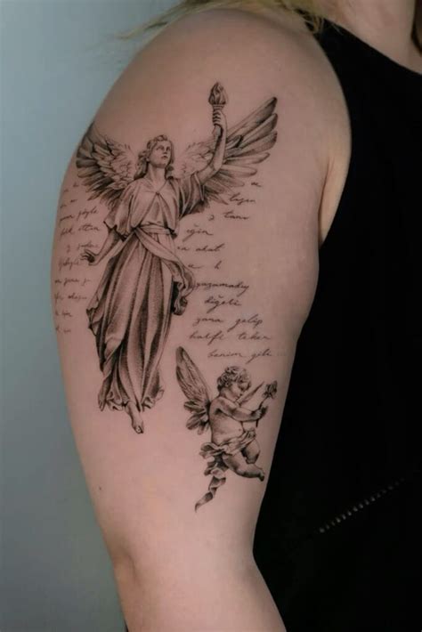 Beautiful Angel Tattoos With Deep Meaning Sky Rye Design