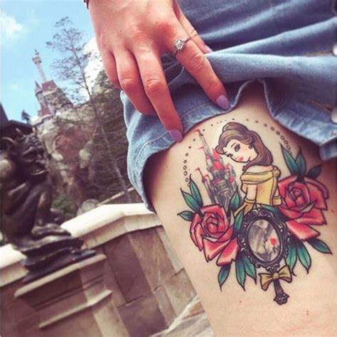 Beauty And The Beast Tattoo Disney Tattoos Archives Things Amp Ink