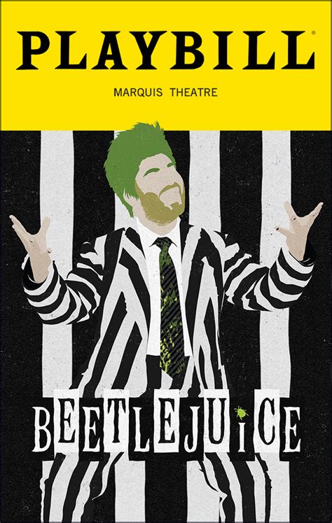 Beetlejuice Broadway Marquis Theatre 2022 Playbill Beetlejuice Broadway Marquis Theatre 2022 Playbill