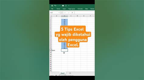 Belajar Excel 5 Tips Excel Yang Harus Diketahui Oleh Pemula Youtube