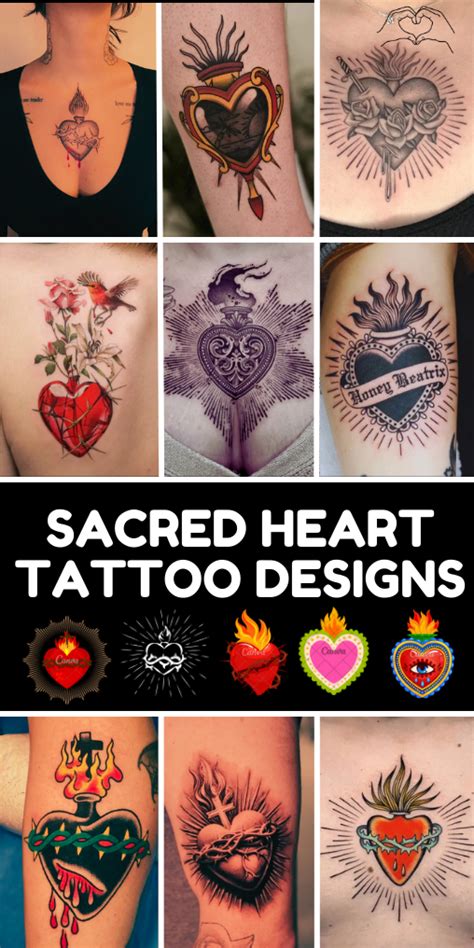 Best 13 65 Sacred Heart Tattoo Designs With Meanings Artofit