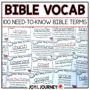 Bible Vocabulary 100 Terms To Know By Joy In The Journey By Jessica Lawler Bible Vocabulary 100 Terms To Know By Joy In The Journey By Jessica Lawler