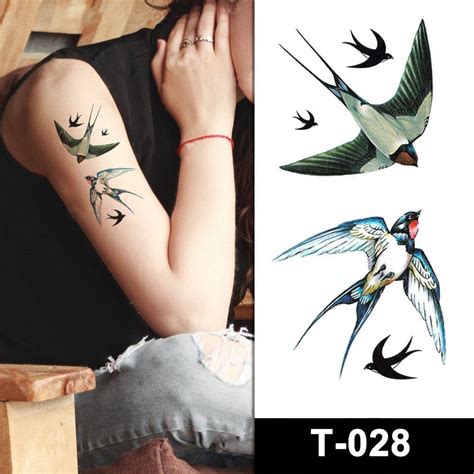 Birds 5 Pack Temporary Tattoos Australia S Ink Checklist