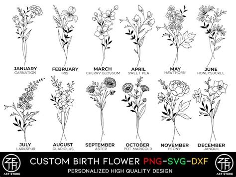 Birth Flower Name Tattoo Design Custom Tattoo Commission Floral Tattoo Design Digital Birth Flower Name Tattoo Design Custom Tattoo Commission Floral Tattoo Design Digital