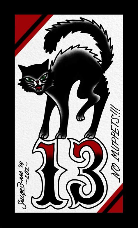 Black Cat 13 Tattoo Meaning Black Cat 13 Tattoo Meaning