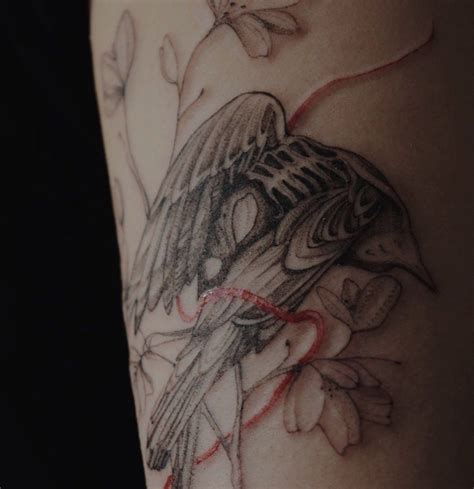 Blackwork Bird Of Paradise Tattoo Blackwork Bird Of Paradise Tattoo