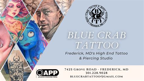 Blue Crab Tattoo Body Piercing