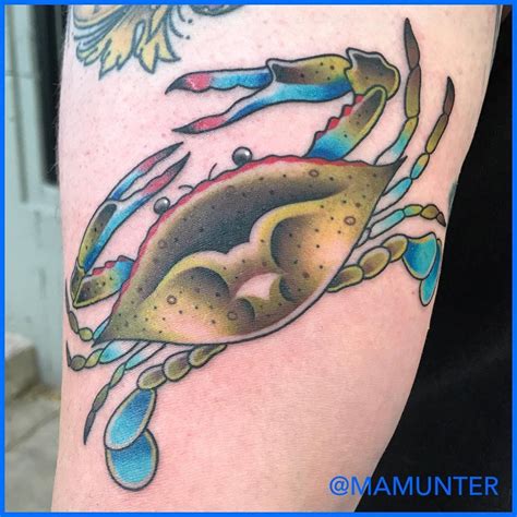 Blue Crab Tattoo Traditional