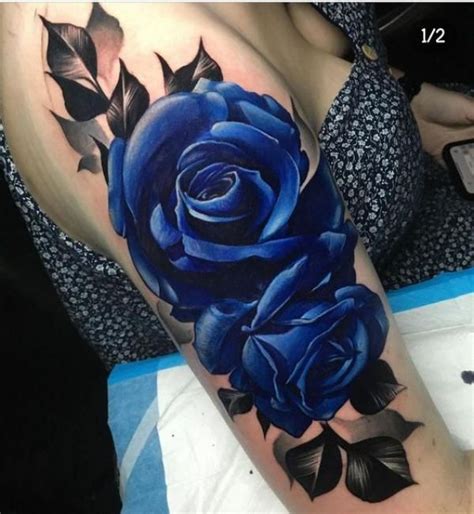 Blue Rose Tattoo in Huntsville
