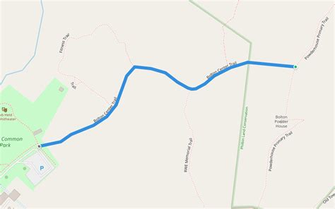 Bolton Center Trail In Massachusetts Walking Map